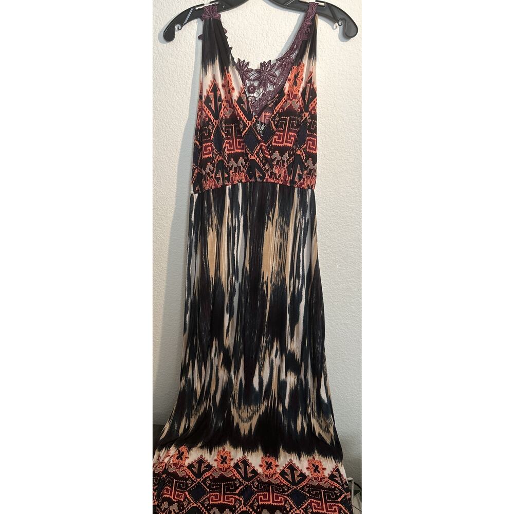 Women’s Hots Wing Summer Dress Sleeveless NWT Purple Long Large